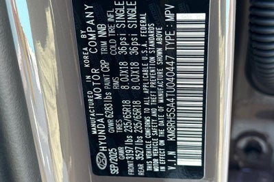 2026 Hyundai PALISADE HYBRID Blue SEL Premium 7P