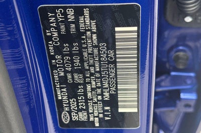 2026 Hyundai ELANTRA HYBRID SEL Sport